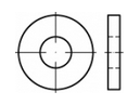 100 Stück rostfreie Edelstahl (A2) Scheiben DIN 7349 - 100 HV - 10,5 mm